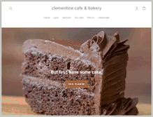 Tablet Screenshot of clementinebakery.com